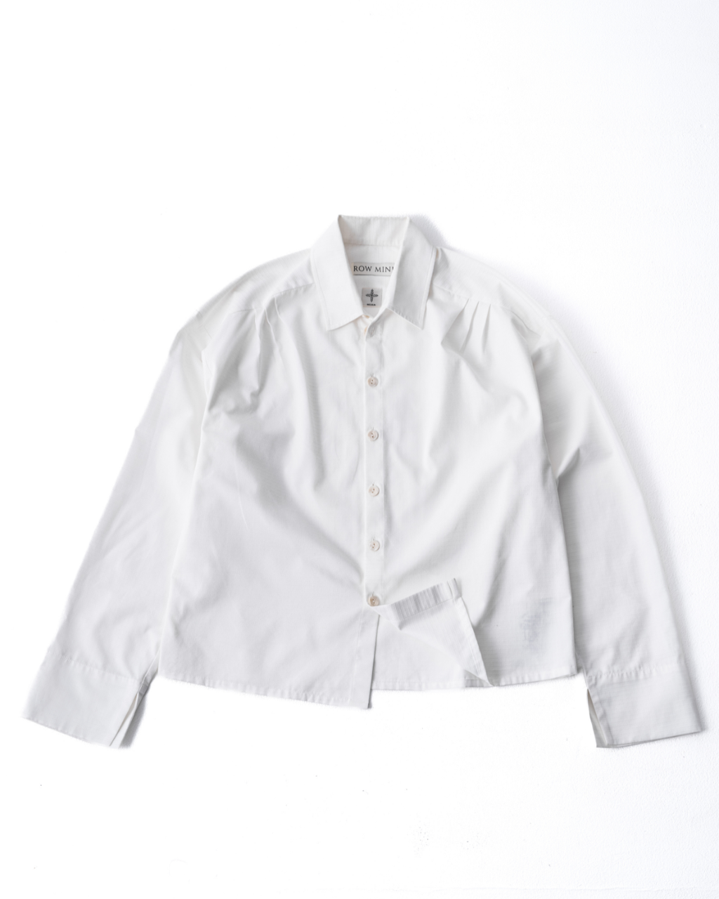 Signature Ripstop Pleated Shirt - Salt