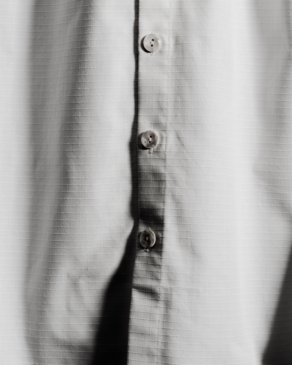 Signature Ripstop Pleated Shirt - Salt