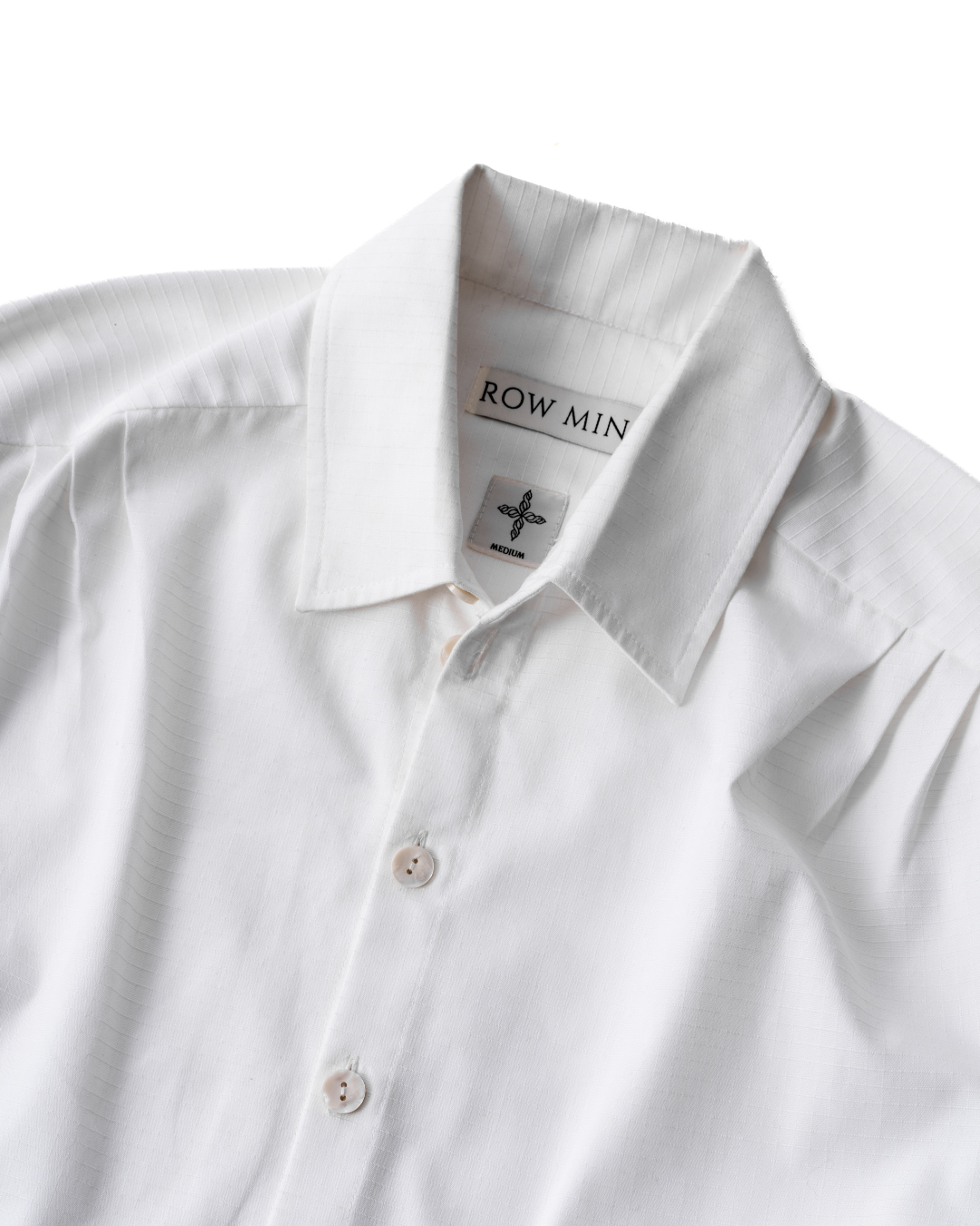 Signature Ripstop Pleated Shirt - Salt
